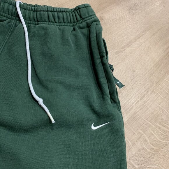 Nike Solo Swoosh Fleece Sweatpants DX1364-323 Dark Green Men’s XS Heavyweight - Picture 3 of 8